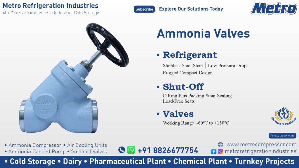 High-performance Ammonia Valve for precise flow control in ammonia refrigeration systems.