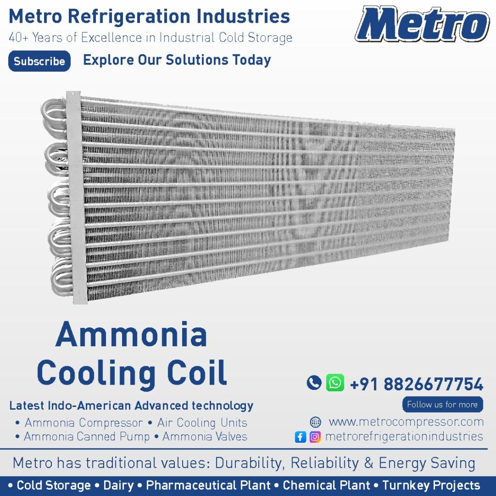 Evaporator Coils: Reliable evaporator coils designed for consistent cooling in refrigeration systems.