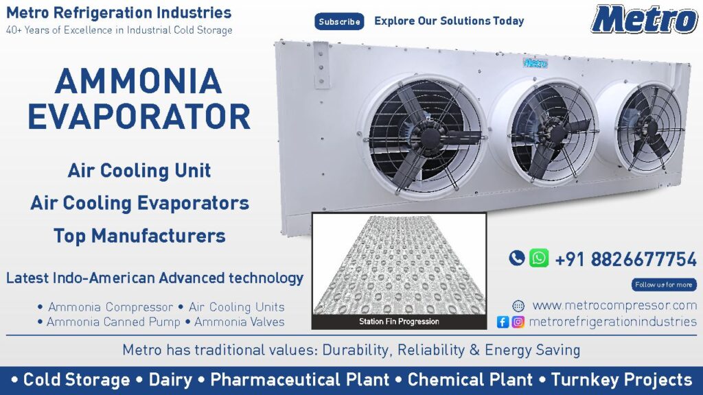 Ammonia Evaporators Manufacturers: Efficient ammonia evaporators manufactured in India for industrial applications.