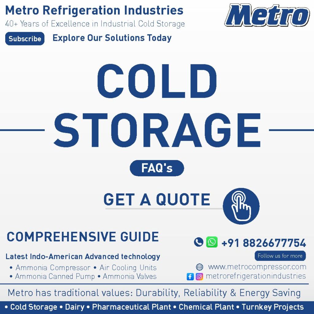 Cold storage plant manufacturer delivering efficient cooling solutions for industries.