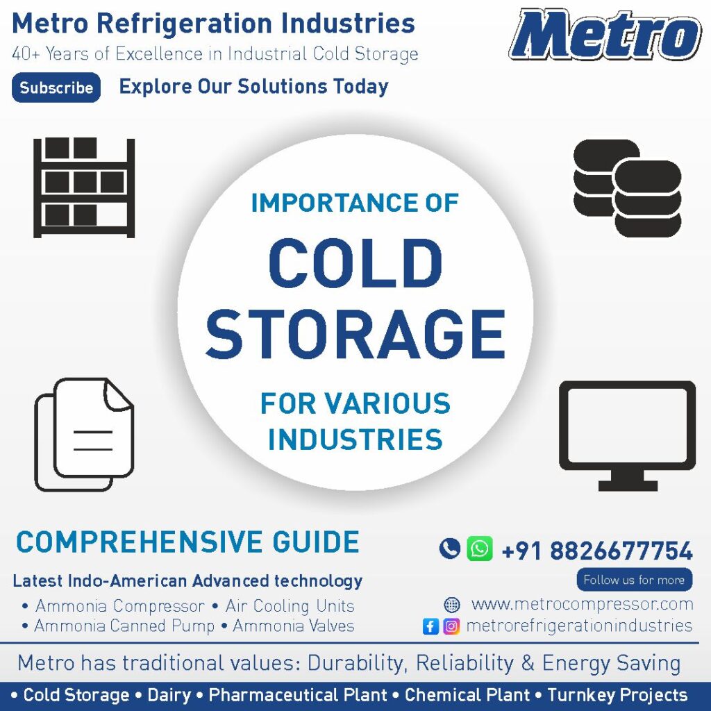 Cold storage manufacturers offering cutting-edge cooling systems by Metro Refrigeration Industries