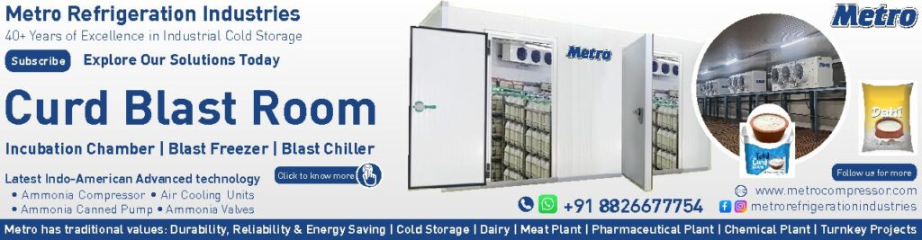 Curd Incubation Chamber: Curd incubation chamber with energy-efficient design for dairy products.