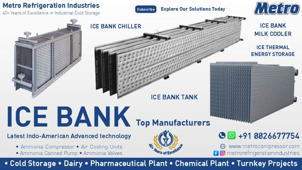 Ice Bank Manufacturers: ice Bank Cooling Systems for Every Industry